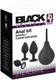 Kit anal avec poire et 3 plugs