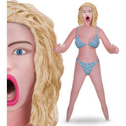 Poupée gonflable réaliste vibrante blonde Lisa