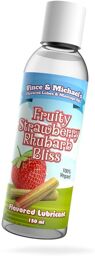 Lubrifiant V&M; Saveur Fraise Rhubarbe - 150 ml - 100% Végan