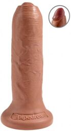 Gode avec Prépuce Uncut King Cock 15,2 cm Chair beige