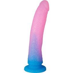Gode Bleu Dégradé à Paillettes Grand 22,5 cm