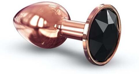 Plug Anal Métal Diamant Noir S Rose