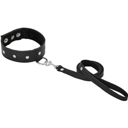 Collier en Cuir avec Laisse