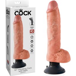 Gode Ventouse Vibrant Réaliste 25 cm