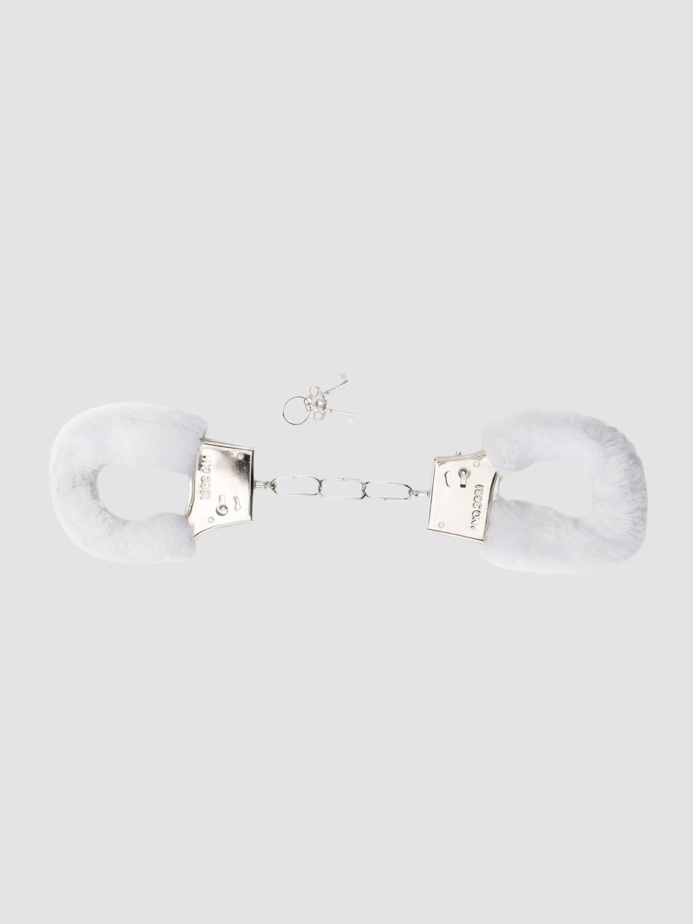 Menottes en Métal avec Fourrure Blanche