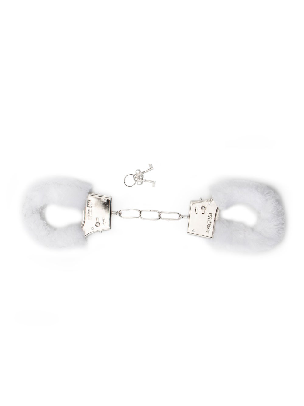 Menottes en Métal avec Fourrure Blanche
