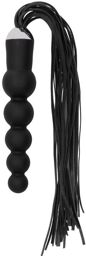 Gode Fouet Réaliste à Boules en Silicone Noir
