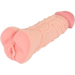 - Extension + Masturbateur 2-en-1 - 22 cm