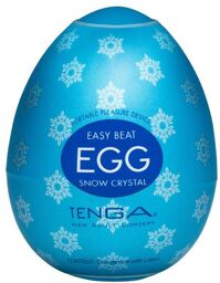 EGG Snow Crystal Masturbateur Oeuf Blanc