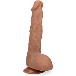 Gode godemichet ventouse réaliste 25,0cm Samuel gode vaginal ou anal homme ou femme - Peau mate