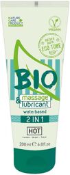 Lubrifiant & Gel de Massage Eau Bio 2 en 1 200 ml Vert