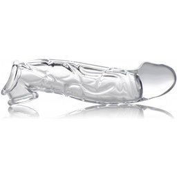 Gaine à penis courbé transparent pour extension de pénis
