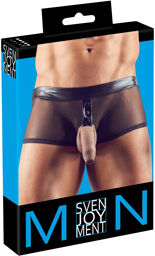 boxer avec anneau pénien Ø 5 cm Noir