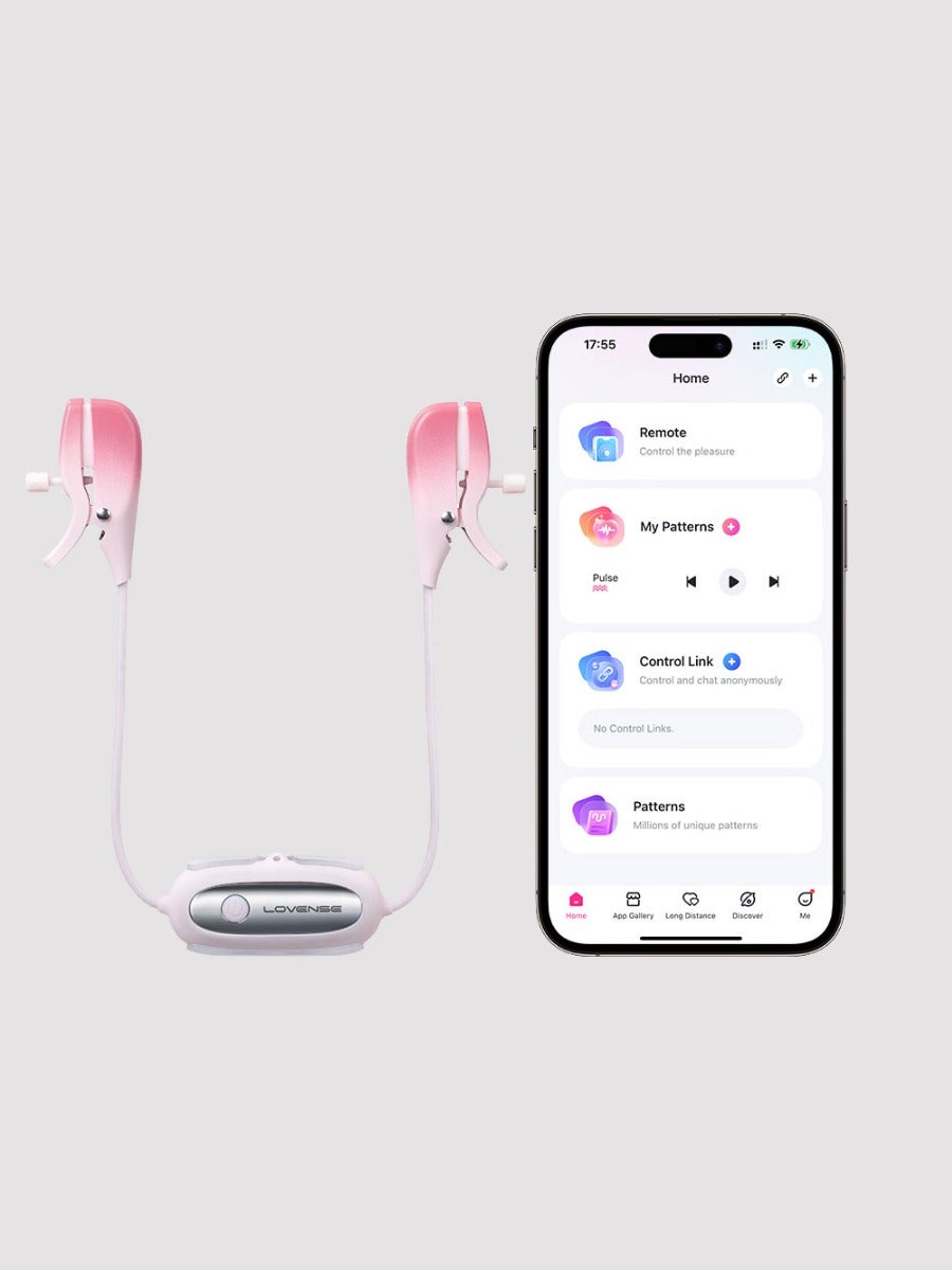 Pinces à tétons vibrantes connectées Lovense Gemini