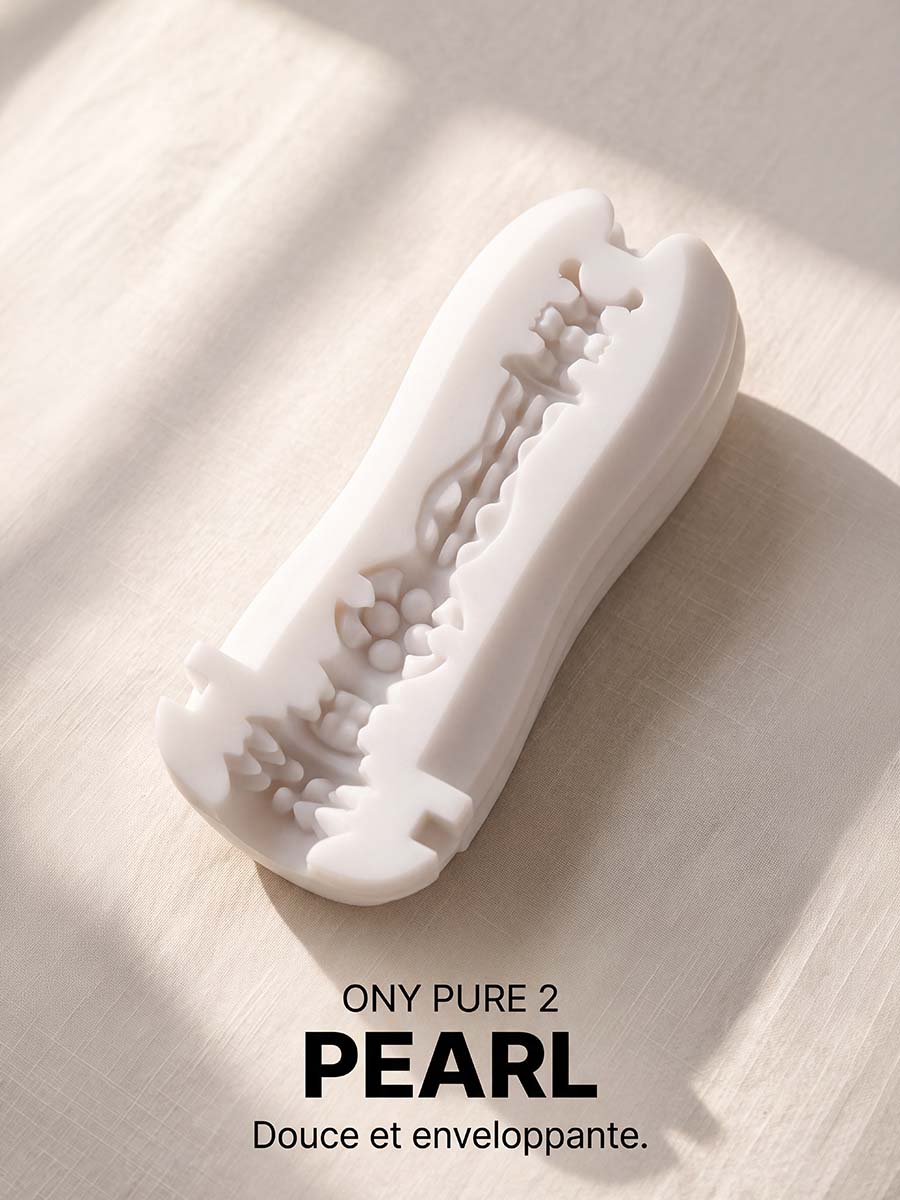 Gaine de masturbation Pure 2 PEARL : sensation vaginale