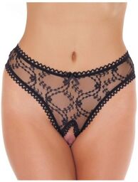 String Ouvert - Talle unique - Noir