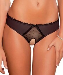 Panty ouvert - REN1046-BLK Noir