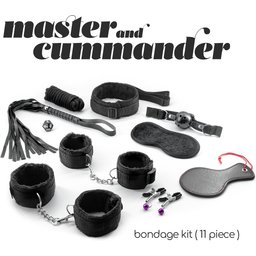 Coffret Bondage 11 Pièces Master And Cummander
