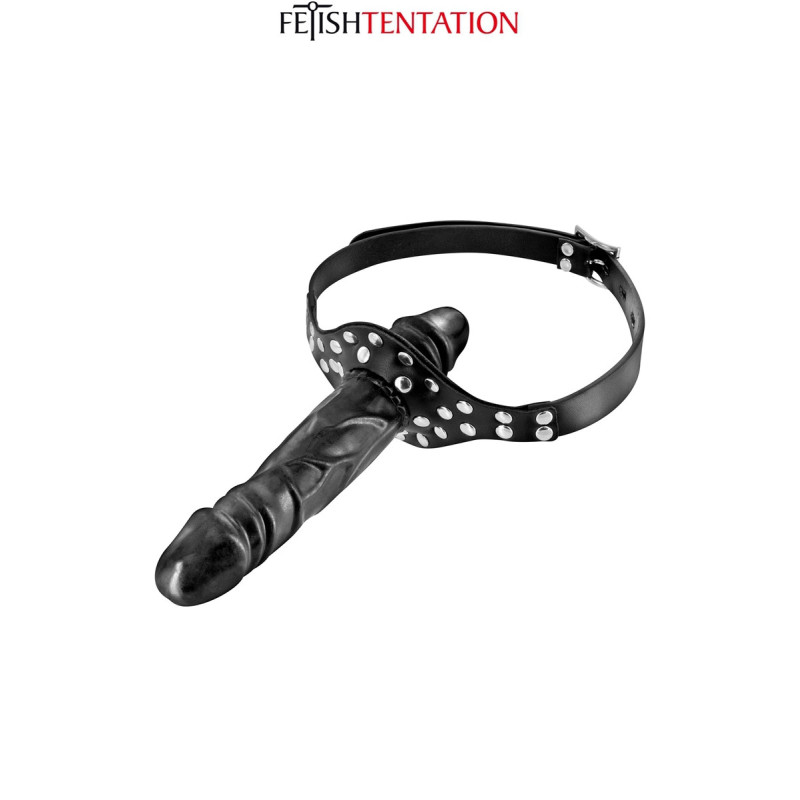 Bâillon double gode black