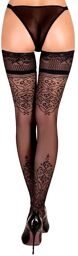 Bas autofixants Fantasy Hold-Up (20 deniers) - Noir