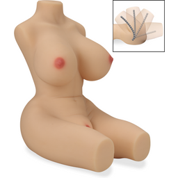 Poupée sexuelle buste masturbateur articulé 8,5kg Liora