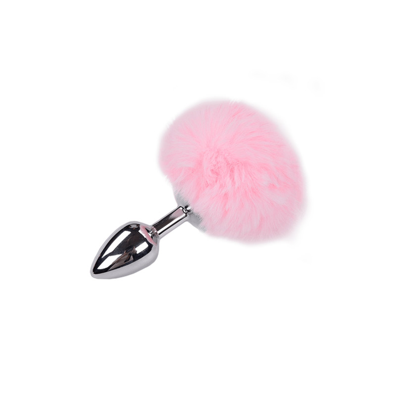Plug métal Fluffy S rose