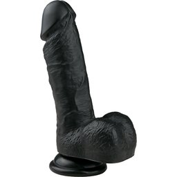 EasyToys - Godemichet réaliste de 17,5 cm - Noir