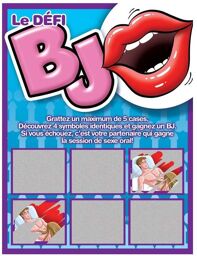 Carte à  Gratter Le Défi BJ Bleu