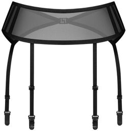 Aurorium porte-jarretelles noires Noir