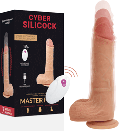 Gode Réaliste Va-et-Vient Vibrant 17 cm avec Télécommande MR HUCK