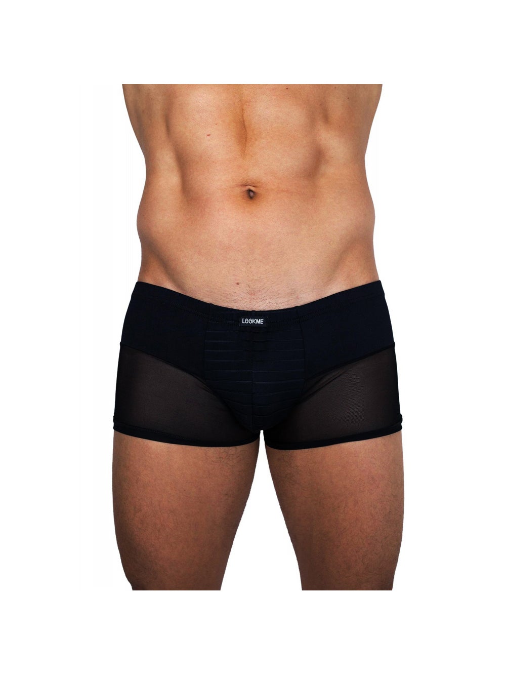 Boxer Rayé LM2906 Noir