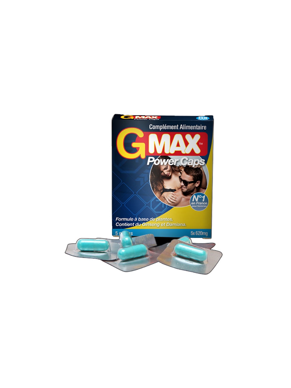 Aphrodisiaque pour Homme GMAX 5 Gélules