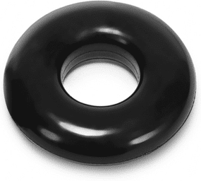 Do-Nut-2 - Jelly Cockring with Flat Inner Chamber - Black