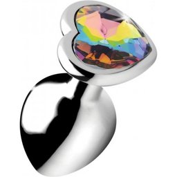 - Plug anal Rainbow Heart - Taille Medium