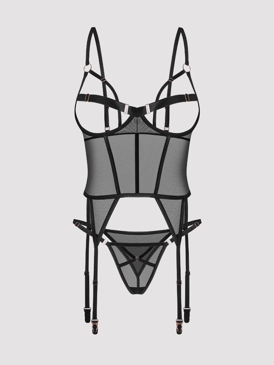 Guêpière Euridia noir XS/S