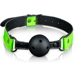 Bâillon Boule Respirant Glow in the Dark