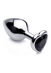 Plug Anal Coeur Noir - Medium