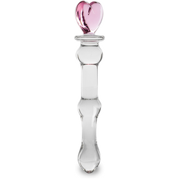 Gode godemichet en verre Pretty Heart gode vaginal ou anal homme ou femme - Crystal