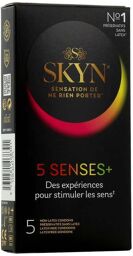 Préservatifs 5 Senses+ Boîte de 5 Transparent