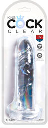 Dildo transparent 17,8 cm