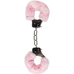 Easytoys Fetish -  Menottes avec fourrure - Rose