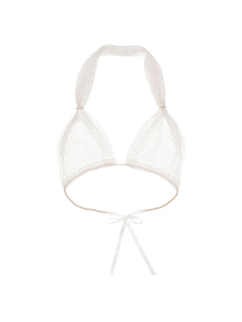 Soutien-Gorge à Perles G-Bra Blanc
