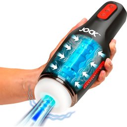 JOCK - Masturbateur avec Aspiration et Vibration Rechargeable