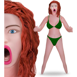 Poupée gonflable vibrante suceuse rousse Kirsten