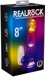 Vibromasseur droit avec ventouse - 20 cm
