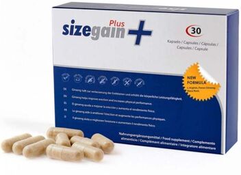 Gélules d'Agrandissement du Pénis SizeGain+ Bleu