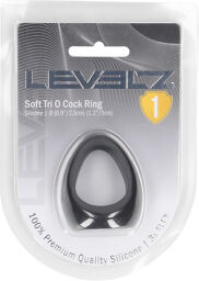 Cockring en silicone Soft Tri O - Noir