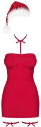 Nuisette Mère Noël Kissmas 3 Pièces Rouge Rouge