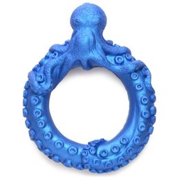 XR Brands - Anneau en silicone Poseidon's Octo-Ring pour pénis - Bleu