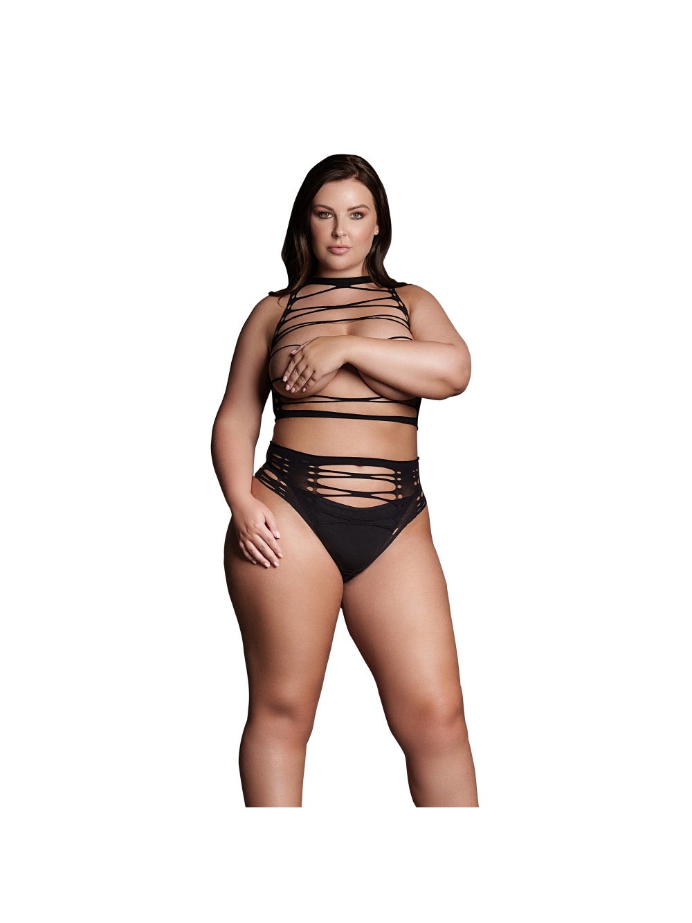 Ensemble 2 pièces ouvert Helike noir GT